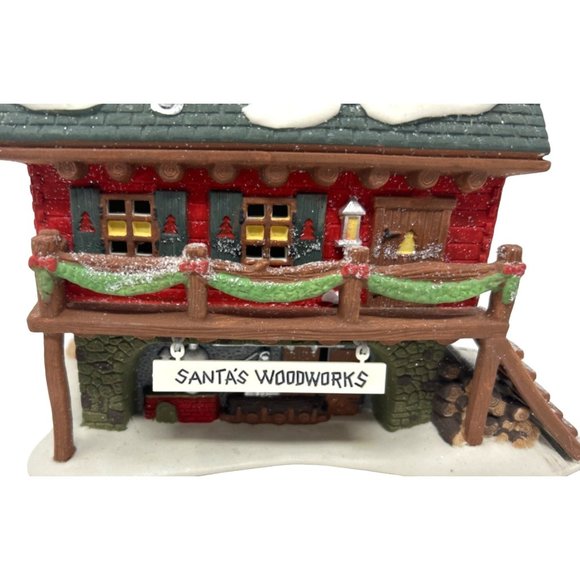 Department 56 North Pole Village - "Santa's Woodworks"  - Vintage - Picture 5 of 14
